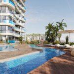 1+1 apartment with a 72m2 swimming pool, in Al Barari district, Dubai. No.2904