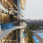 1+1 apartment with a 72m2 swimming pool, in Al Barari district, Dubai. No.2904