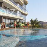 Dubai’nin Al Barari semtinde 72m2 havuzlu 1+1 daire. No.2904