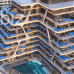 Dubai'nin Al Furjan semtinde özel yüzme havuzlu 2+1 rezidans. No.2917