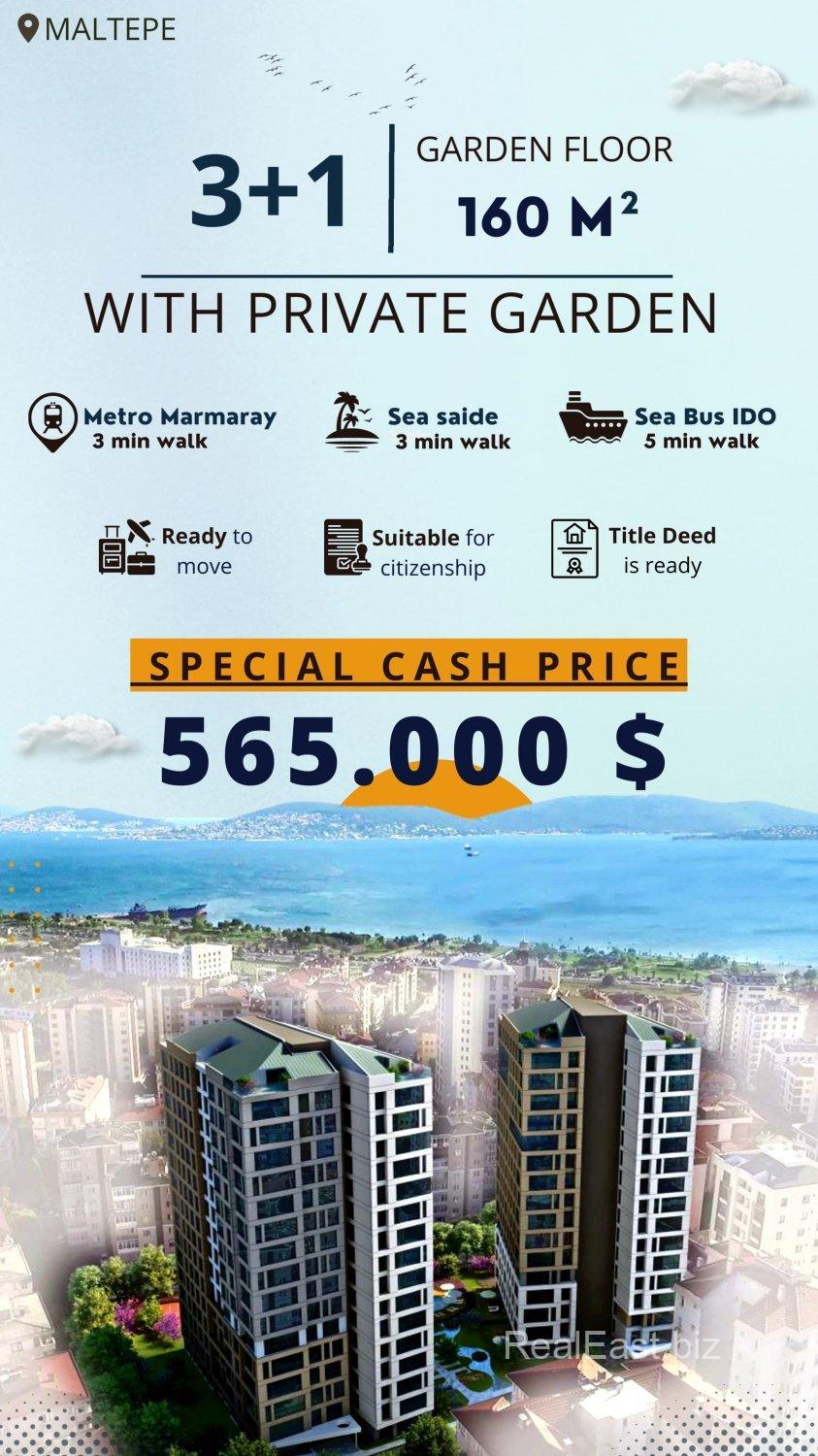 Stunning Sea View Apartment in Maltepe, Istanbul