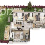 Eyüpsultan’da Modern 3 Yatak Odalı Daire (İlan No: 3924)