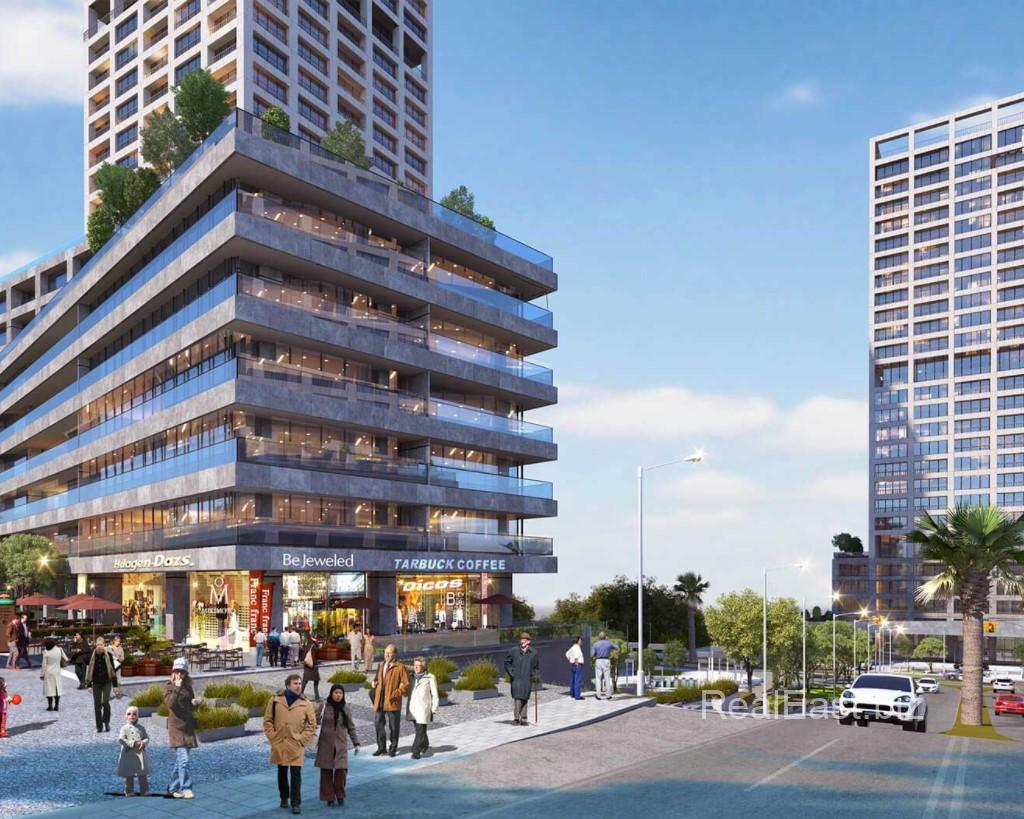 Stylish 1+1 Apartment with Bosphorus View in Ataşehir