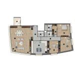 Просторная квартира 3+1 в центре Üsküdar, Стамбул №4264