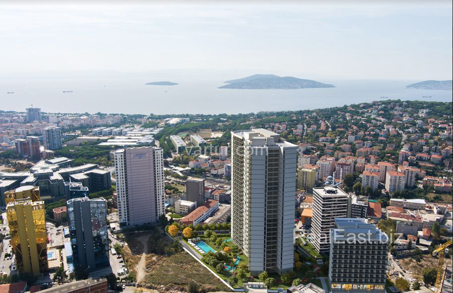 Modern Apartment with Scenic Views in Kartal, Istanbul