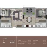 Стильная квартира 2+1 в центре Стамбула №5232