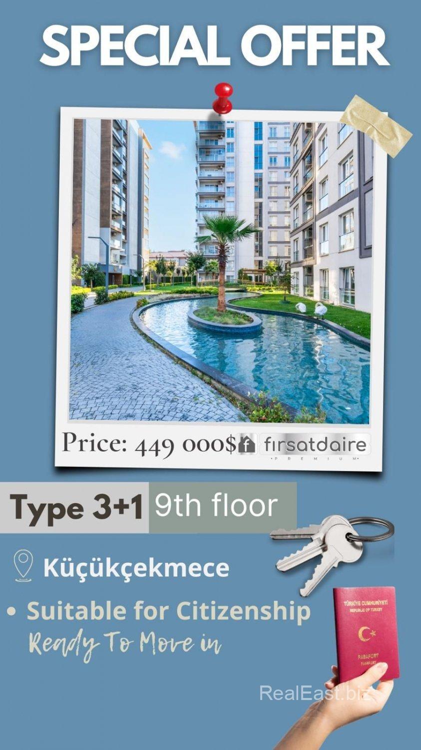 Luxurious Apartment with Lake View in Küçükçekmece