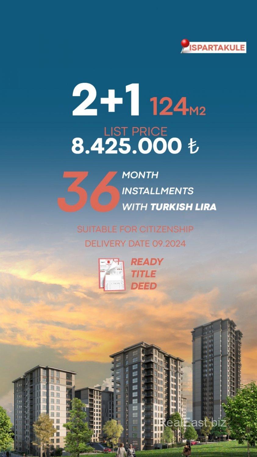 Charming Apartment in the Heart of IstanbulDiscover this spacious 124 m² apartment located in one of Istanbul's most vibrant districts. This property is ideally situated just a short walk from public transportation, ensuring easy access to all parts of the city. You'll find a variety of shopping malls, schools, and essential services within a few minutes' reach, making it an ideal choice for families and professionals alike. 

Очаровательная квартира в сердце СтамбулаПредлагаем вашему вниманию просторную квартиру площадью 124 м², расположенную в одном из самых живописных районов Стамбула. Эта недвижимость идеально расположена всего в нескольких минутах пешком от общественного транспорта, что обеспечивает легкий доступ ко всем частям города. В непосредственной близости находятся различные торговые центры, школы и необходимые услуги, что делает это предложение идеальным выбором для семей и профессионалов.

İstanbul'un Kalbinde Şık DaireBu 124 m² büyüklüğündeki daire, İstanbul'un en canlı bölgelerinden birinde yer alıyor. Bu mülk, toplu taşıma araçlarına yalnızca kısa bir yürüyüş mesafesinde bulunarak şehrin her yerine kolayca ulaşım sağlar. Çeşitli alışveriş merkezleri, okullar ve temel hizmetler sadece birkaç dakikalık mesafede, bu da aileler ve profesyoneller için ideal bir seçim yapıyor.