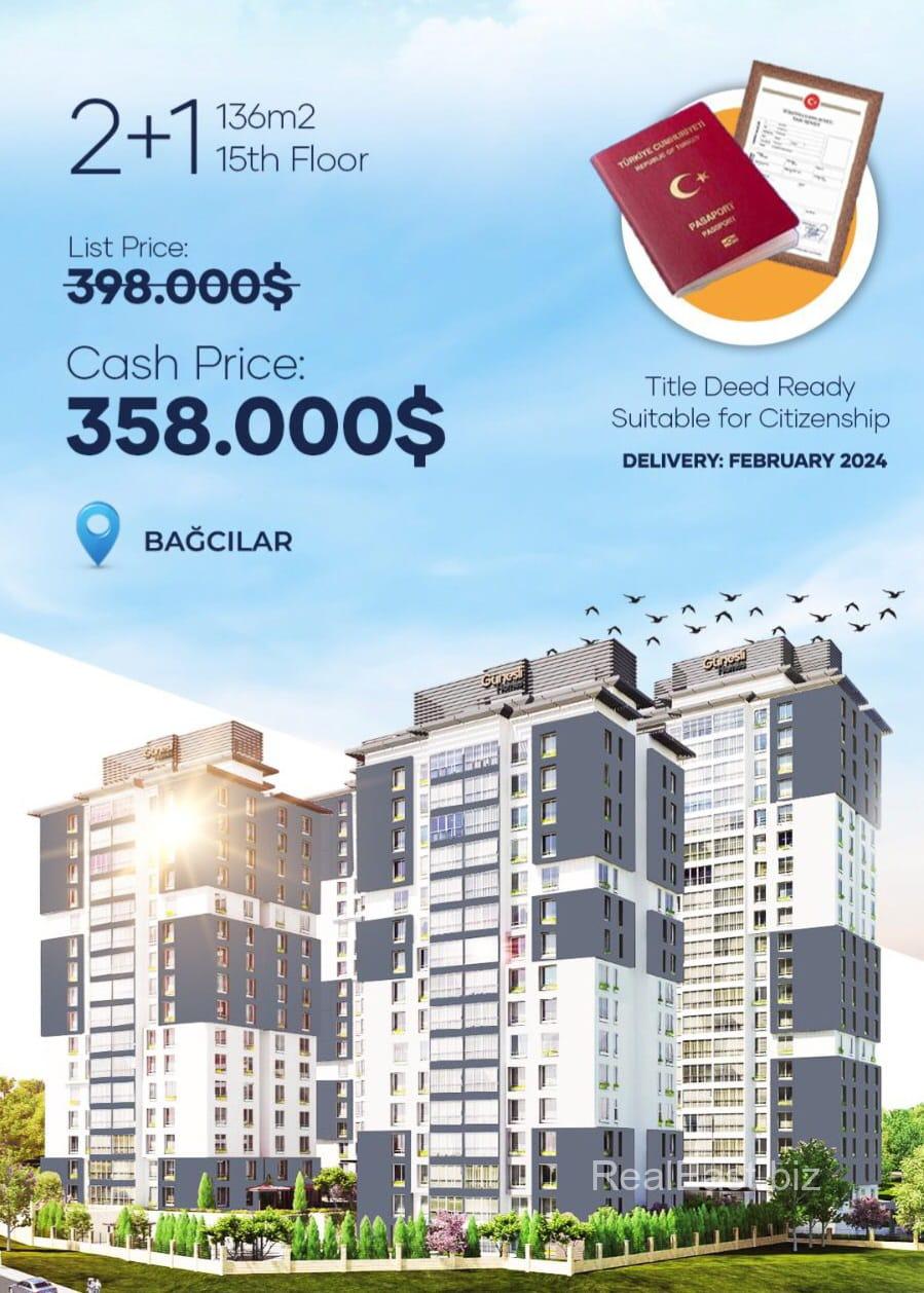 Stylish 2+1 Apartment in the Heart of Bağcılar, Istanbul