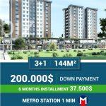Современная квартира 3+1 в центре Багджыра, Стамбул №7986