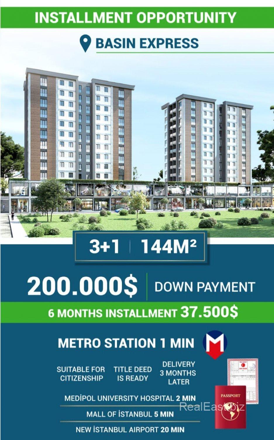 Modern 3+1 Apartment in the Heart of Bağcılar, Istanbul