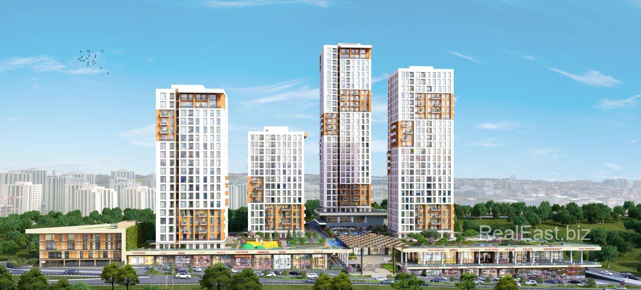 Stylish 1+1 Apartment with Panoramic Views in Esenyurt, Istanbul